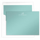 Elegant Script Initial Flat Shimmer Note Cards Image 1 of 2